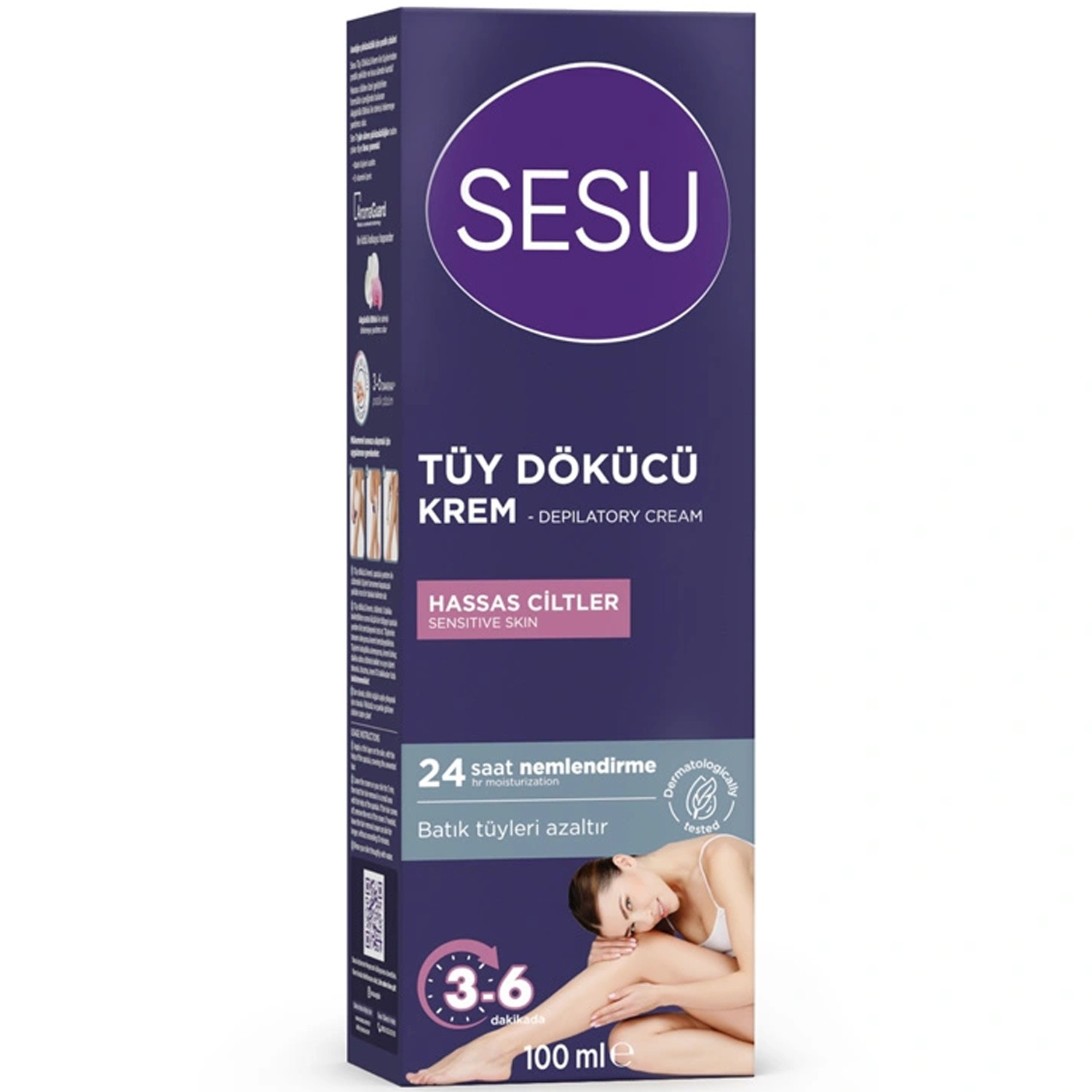 Sesu Tüy Dökücü Krem Hassas Ciltler 100 ml