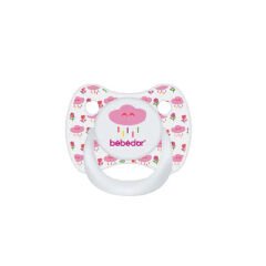 Bebedor 172 Tritan Damaklı Şeffaf Emzik No 2 6-18 Ay Pembe
