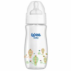 Wee Baby Klasik Plus Geniş Ağızlı Cam Biberon 280 ml