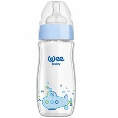 Wee Baby Klasik Plus Geniş Ağızlı Cam Biberon 280 ml
