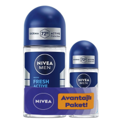 Nivea Men Erkek Roll-on Deodorant Fresh Active 50 ml + 25 ml