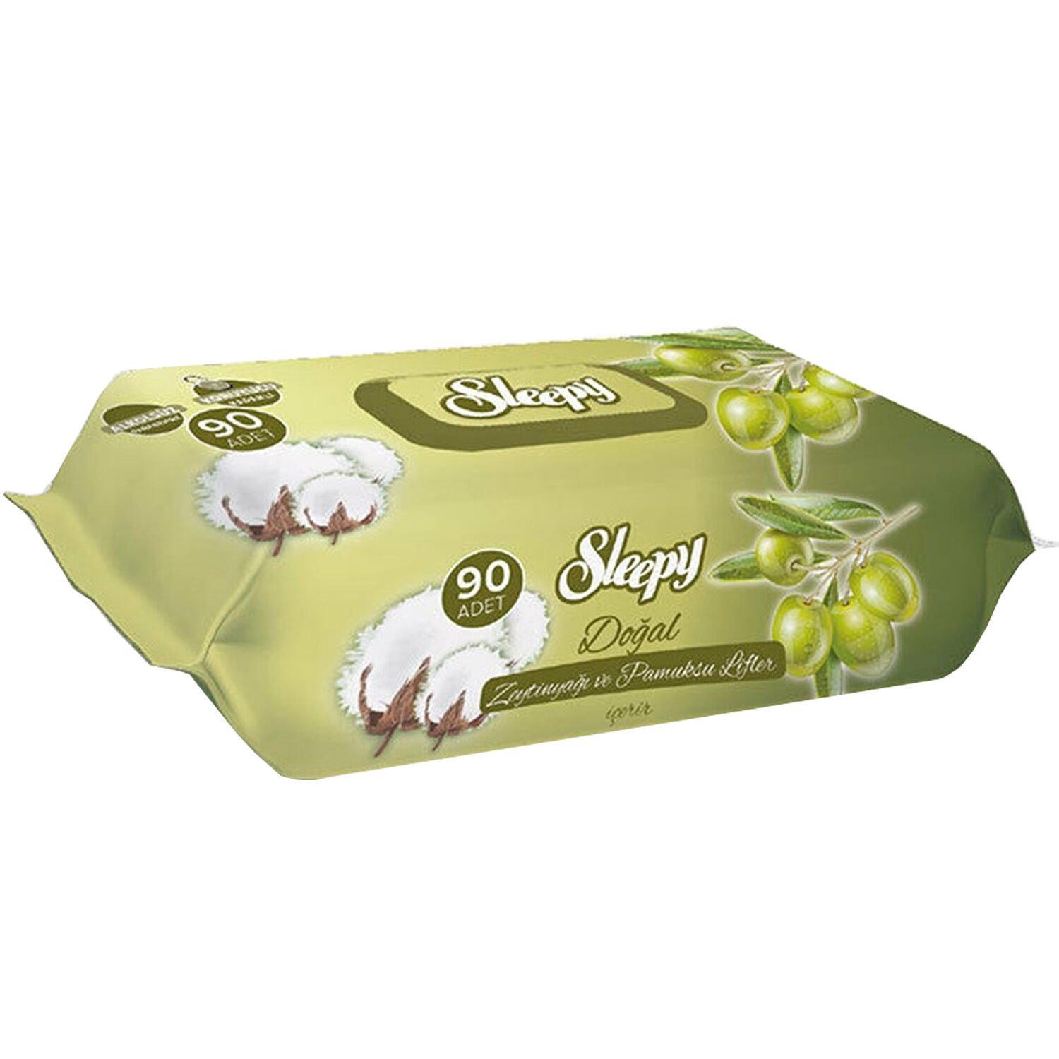 Sleepy Doğal Zeytinyağlı Islak Havlu 90 Yaprak