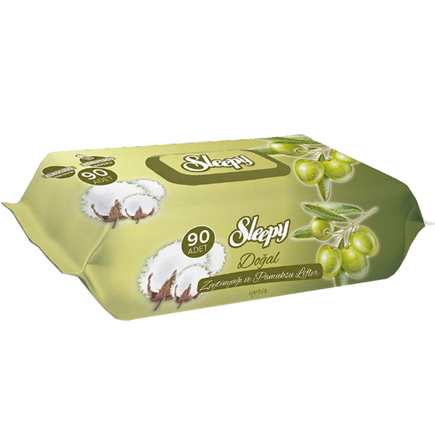 Sleepy Doğal Zeytinyağlı Islak Havlu 90 Yaprak
