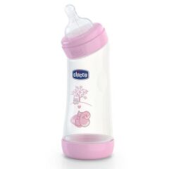 Chicco Wellbeing Açılı 250 ml Pembe Biberon