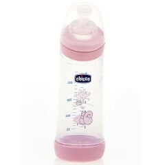 Chicco Wellbeing Açılı 250 ml Pembe Biberon