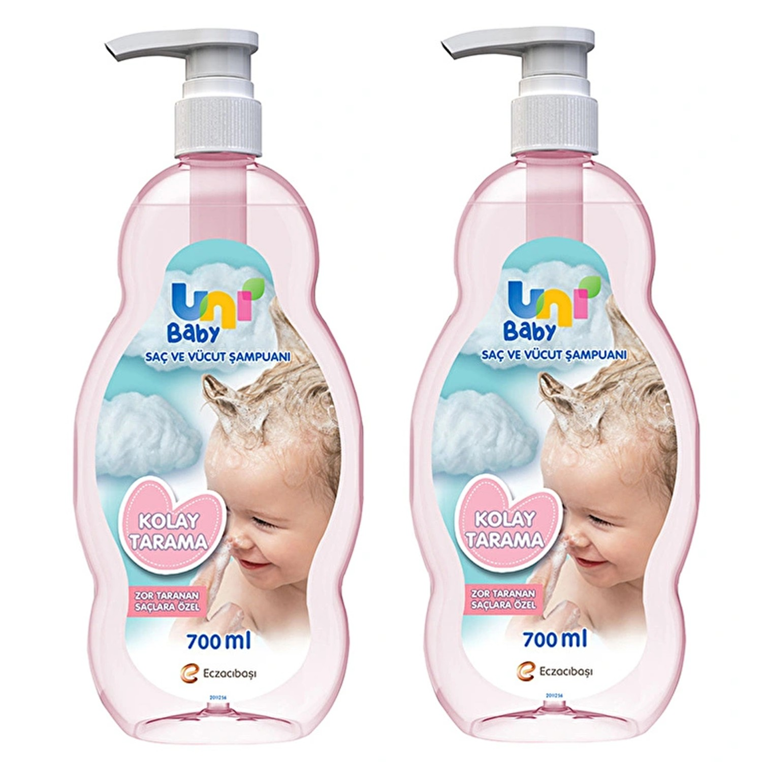 Uni Baby Kolay Tarama Saç Ve Vücut Şampuanı 700 ml 2 ADET