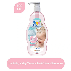 Uni Baby Kolay Tarama Saç Ve Vücut Şampuanı 700 ml 2 ADET