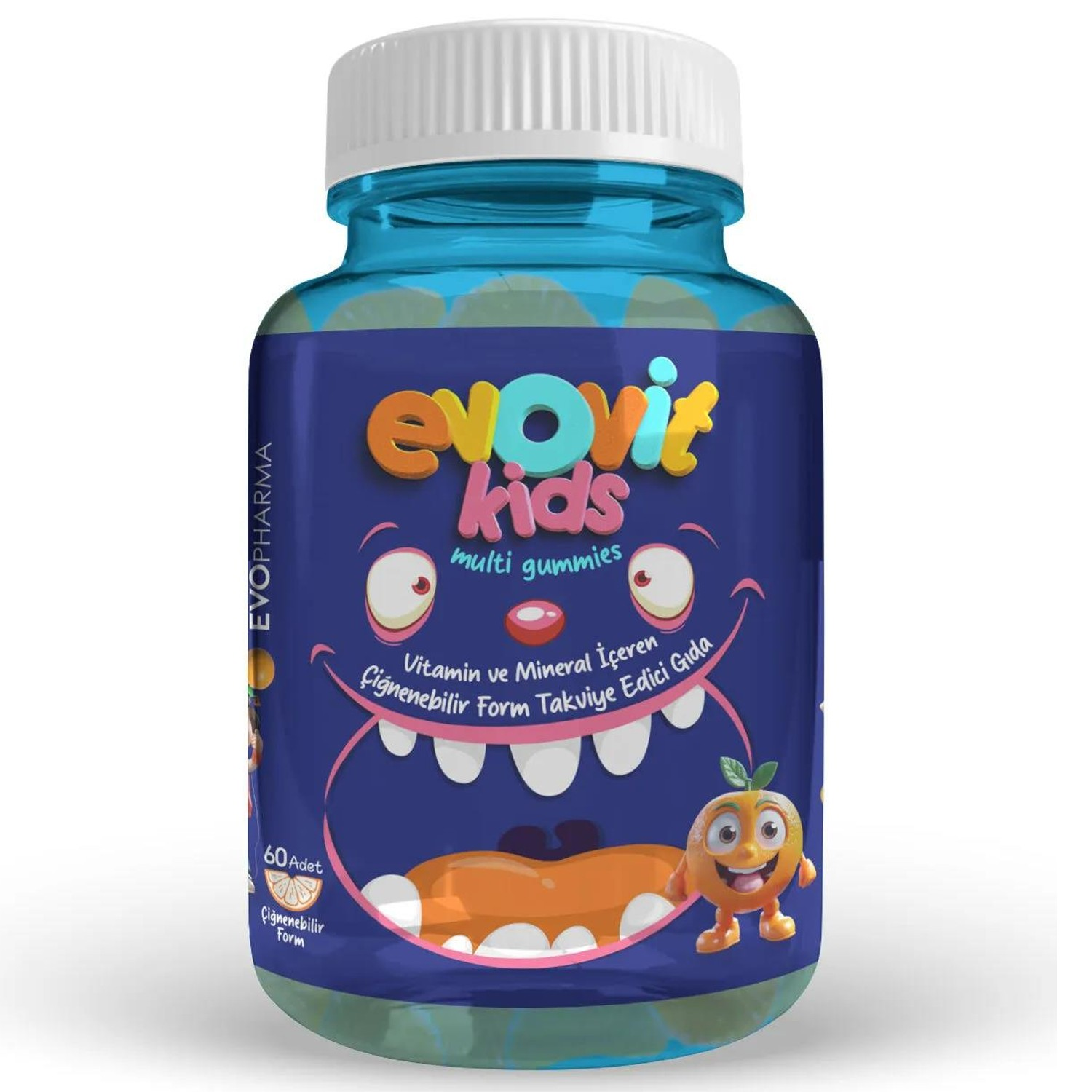 Evovit Kids Multi Gummies 60 Çiğnenebilir Jel Form