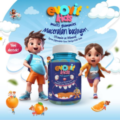 Evovit Kids Multi Gummies 60 Çiğnenebilir Jel Form