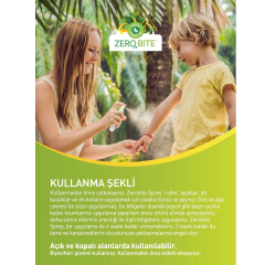 Zerobite Bitki Özlü Sinek ve Kene Kovucu Sprey 100 ml