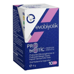 Evobiyotik Probiyotik Mikroorganizma Ve Prebiyotik İçeren 10 Kapsül