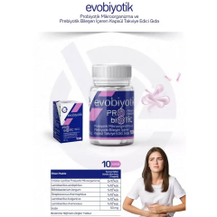 Evobiyotik Probiyotik Mikroorganizma Ve Prebiyotik İçeren 10 Kapsül