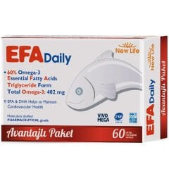 New Life Efa Daily Balık Yağı 60 Kapsül
