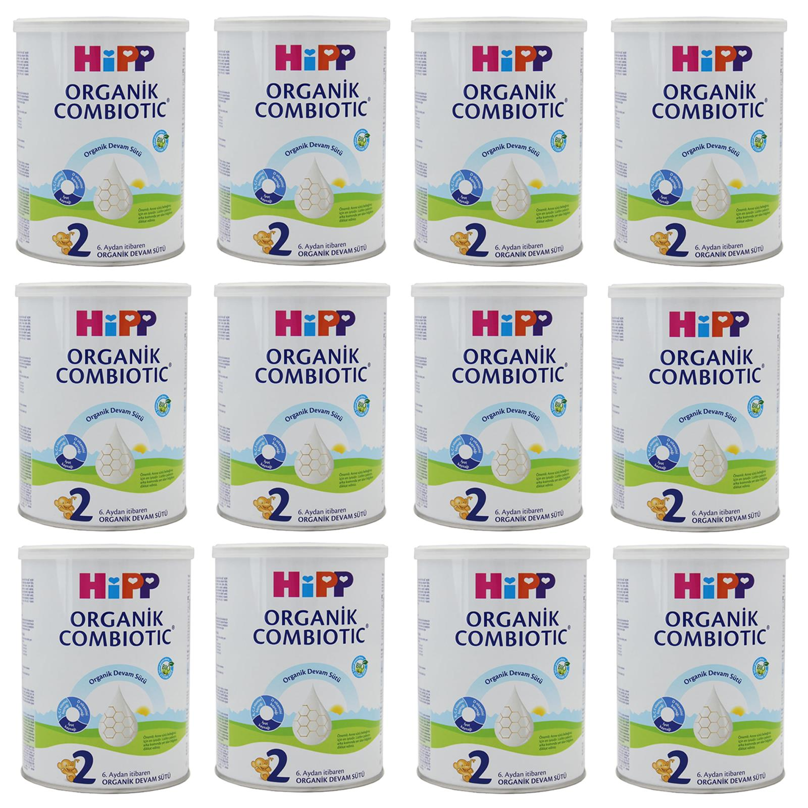 Hipp 2 Organik Combiotic Devam Sütü 350 gr 12 Adet