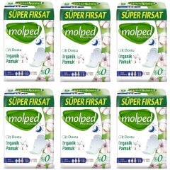 Molped Pure Soft Gece 18 li Hijyenik Ped 6 ADET