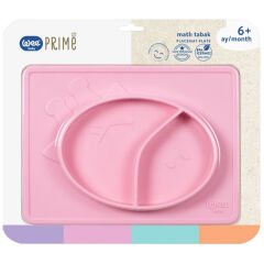 Wee Baby Prime Matlı Tabak 6+ Ay Pembe