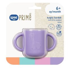 Wee Baby Prime Silikon Kulplu Bardak 6+ Ay Mor