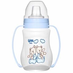 Wee Baby Akıtmaz Kulplu PP Bardak 250 ml Beyaz