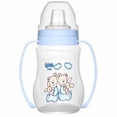 Wee Baby Akıtmaz Kulplu PP Bardak 250 ml Mavi