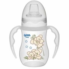 Wee Baby Akıtmaz Kulplu PP Bardak 250 ml Beyaz