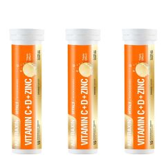 Nutraxin Vitamin C D Ve Çinko Üçlü Etki 15 Efervesan Tablet 3 ADET