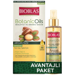 Bioblas Argan Şampuan 360 ml + Sıvı Saç Kremi 200 ml Avantajlı Paket