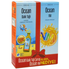 Ocean Balık Yağı 150ml + Ocean VM Şurup 150ml + İmunol Şurup 150ml + 150ml Set