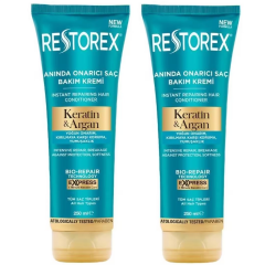 Restorex Keratin Argan Onarıcı Saç Bakım Kremi 250 ml 2 ADET