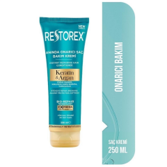Restorex Keratin Argan Onarıcı Saç Bakım Kremi 250 ml 2 ADET