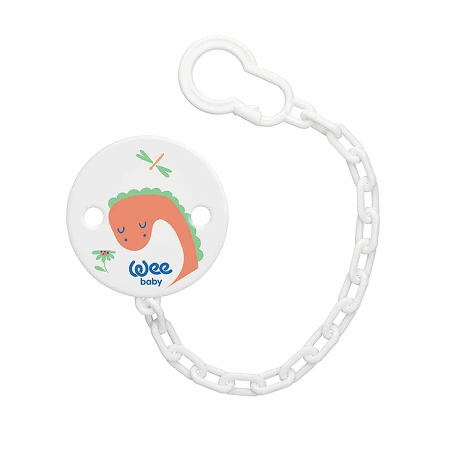 Wee Baby Desenli Emzik Askısı Turuncu