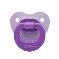 Wee Baby Mat Gövdeli Silikon Damaklı No 3 Emzik 18+ Ay Mor