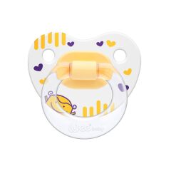 Wee Baby Desenli Damaklı No 1 Emzik 0-6 Ay Sarı