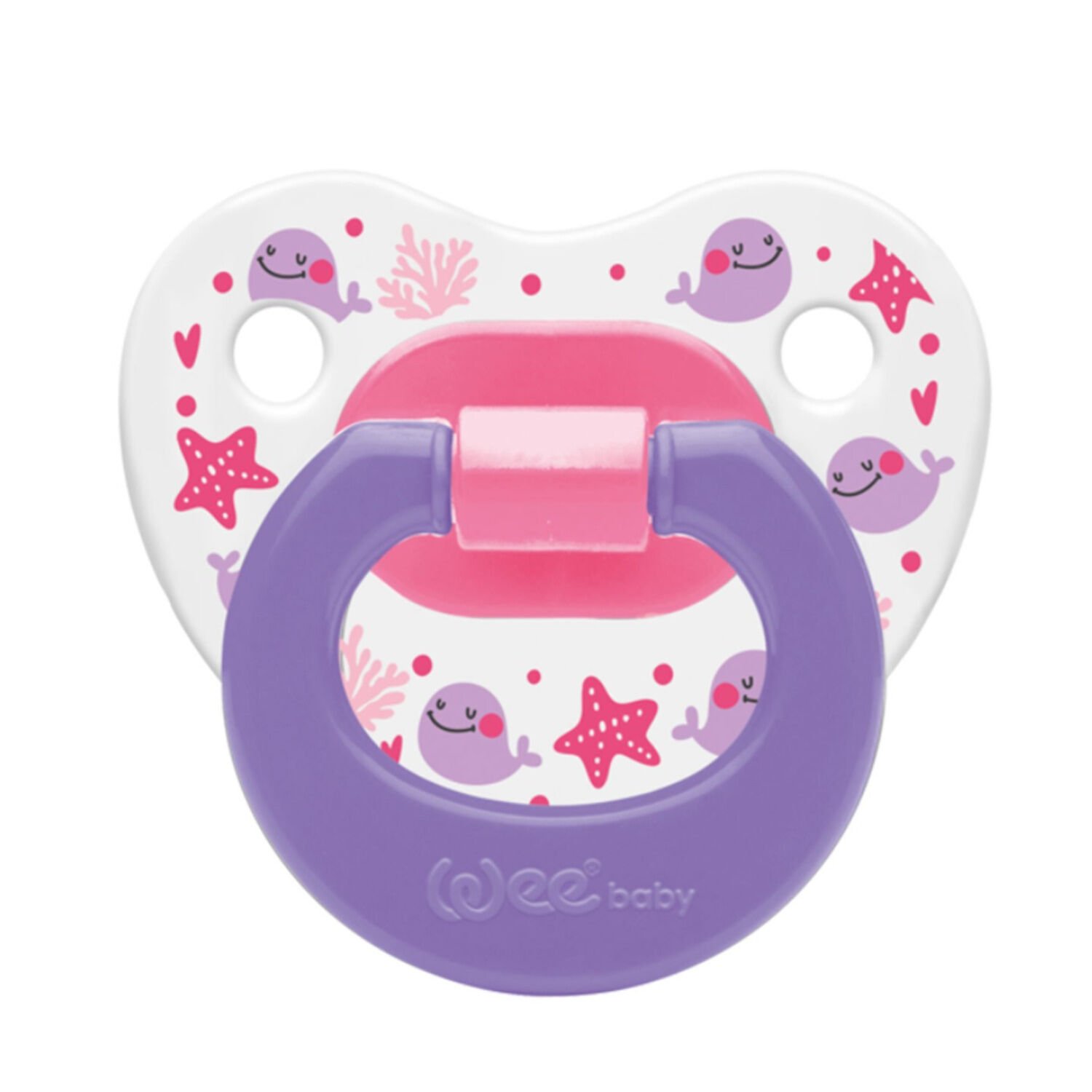 Wee Baby Desenli Damaklı No 3 Emzik 18+ Ay Mor