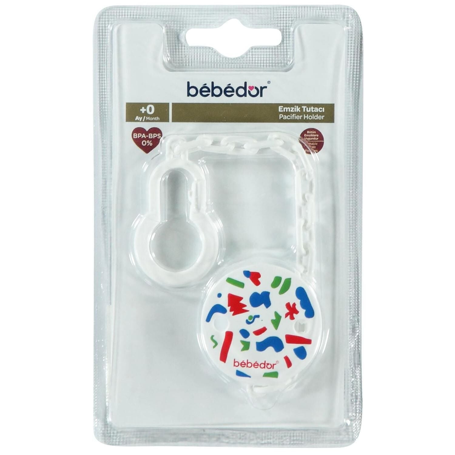 Bebedor 8502 Figürlü Emzik Askısı Mavi