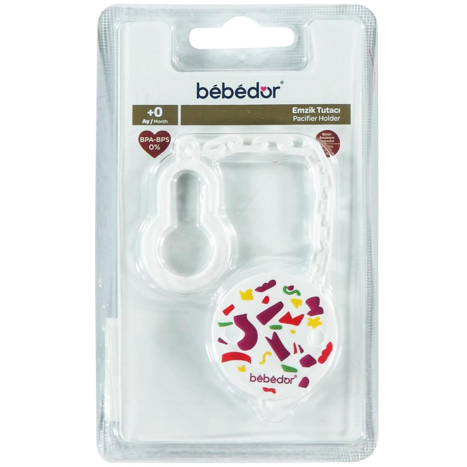 Bebedor 8502 Figürlü Emzik Askısı Mor