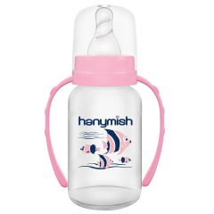 Hanymish 434 Kulplu PP Biberon 125 ml Mavi