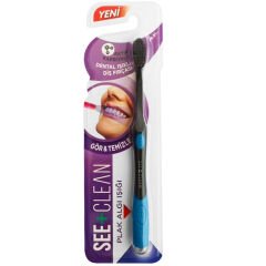 See Clean Plak Algı Işıklı Diş Fırçası Mavi
