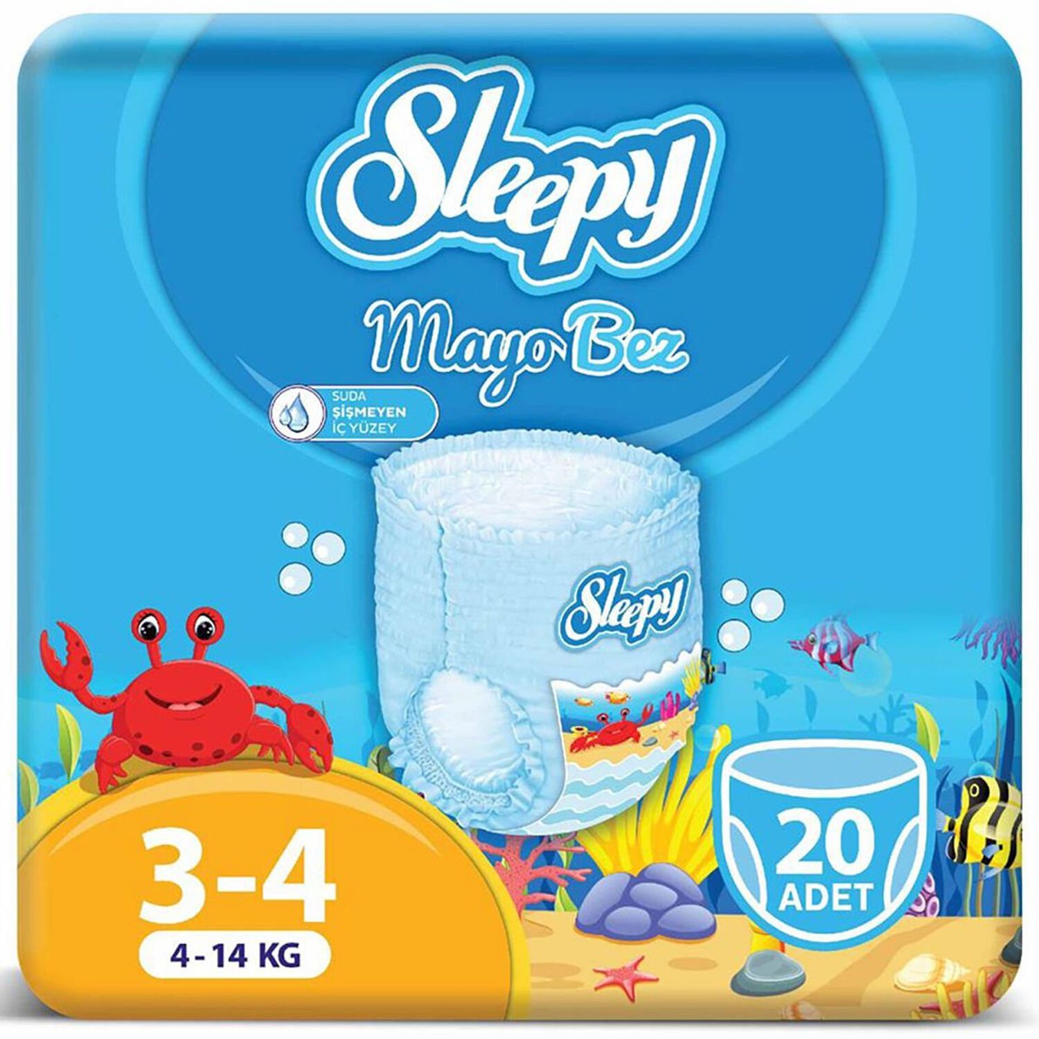 Sleepy Mayo Külot Bez 3-4 Beden Maxi 4-14 kg 20 Adet