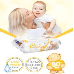 Sleepy Sensitive 90 Yaprak 6 Lı Paket Islak Mendil