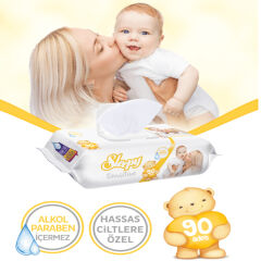 Sleepy Sensitive 90 Yaprak 6 Lı Paket Islak Mendil