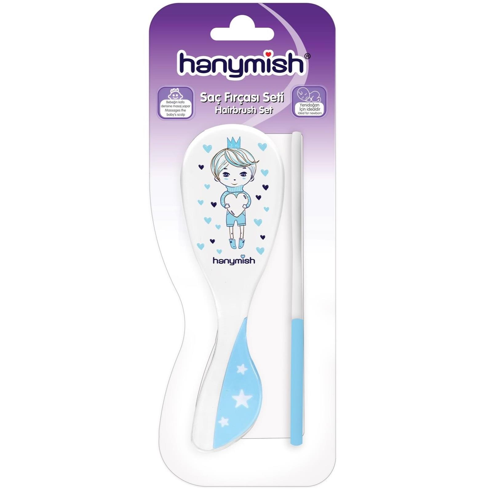 Hanymish 924 Saç Fırçası Seti Mavi