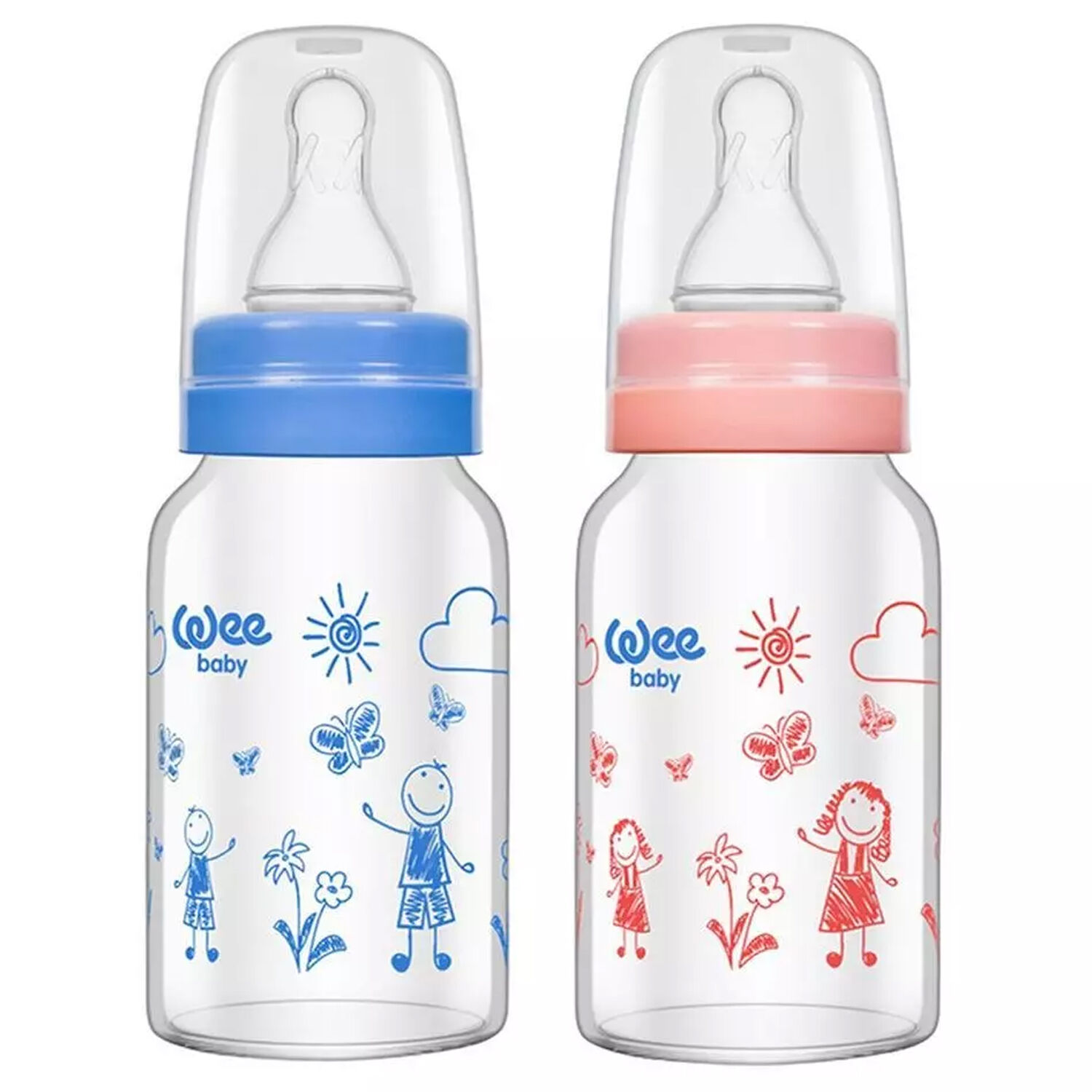 Wee Baby Isıya Dayanıklı Cam Biberon 120 ml