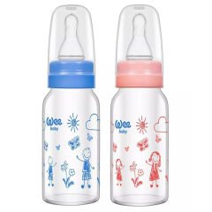 Wee Baby Isıya Dayanıklı Cam Biberon 180 ml