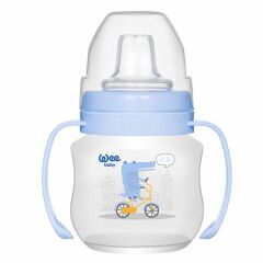 Wee Baby Akıtmaz Kulplu PP Bardak 125 ml Beyaz