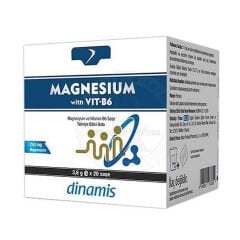 Dinamis Magnesium with Vitamin B6 Takviye Edici Gıda 20 Saşe