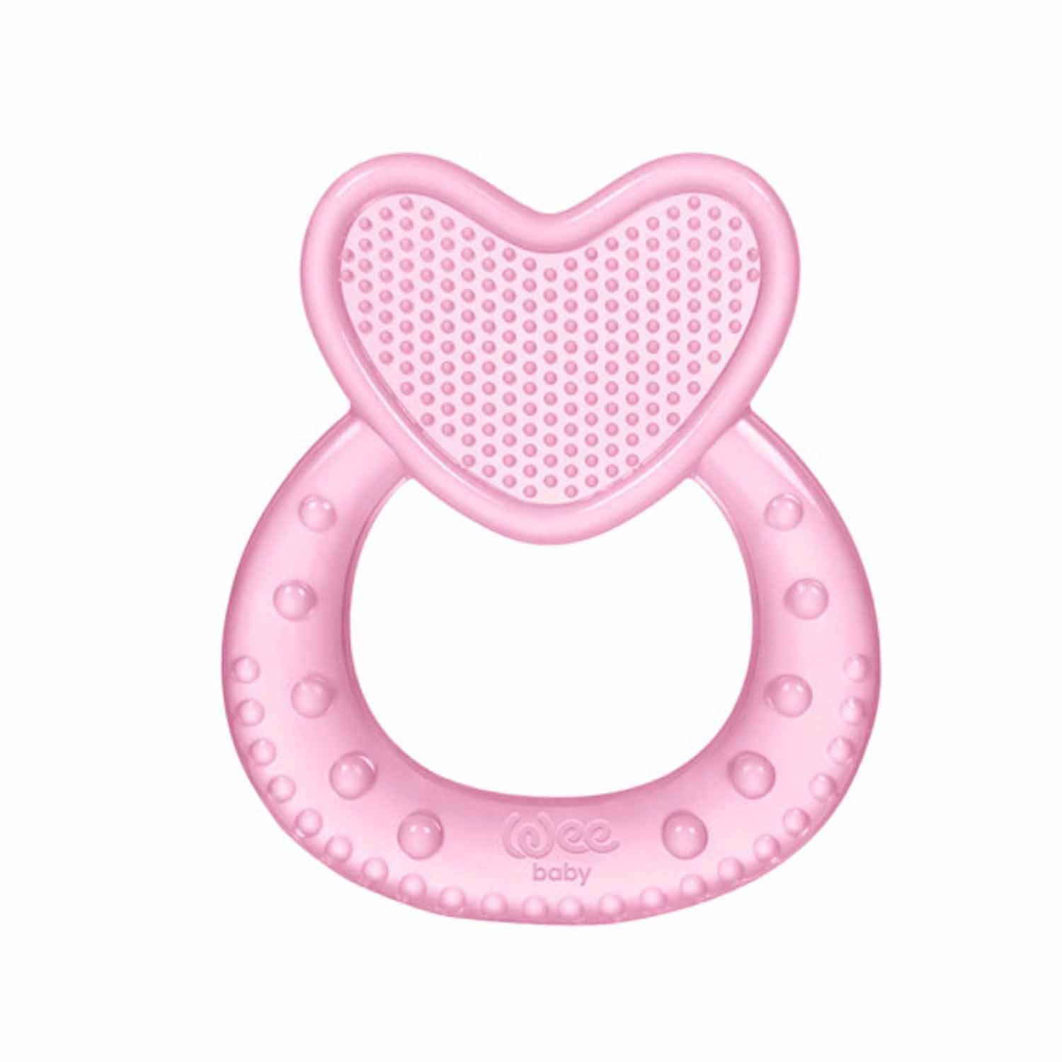 Wee Baby Kalpli Silikon Diş Kaşıyıcı Pembe