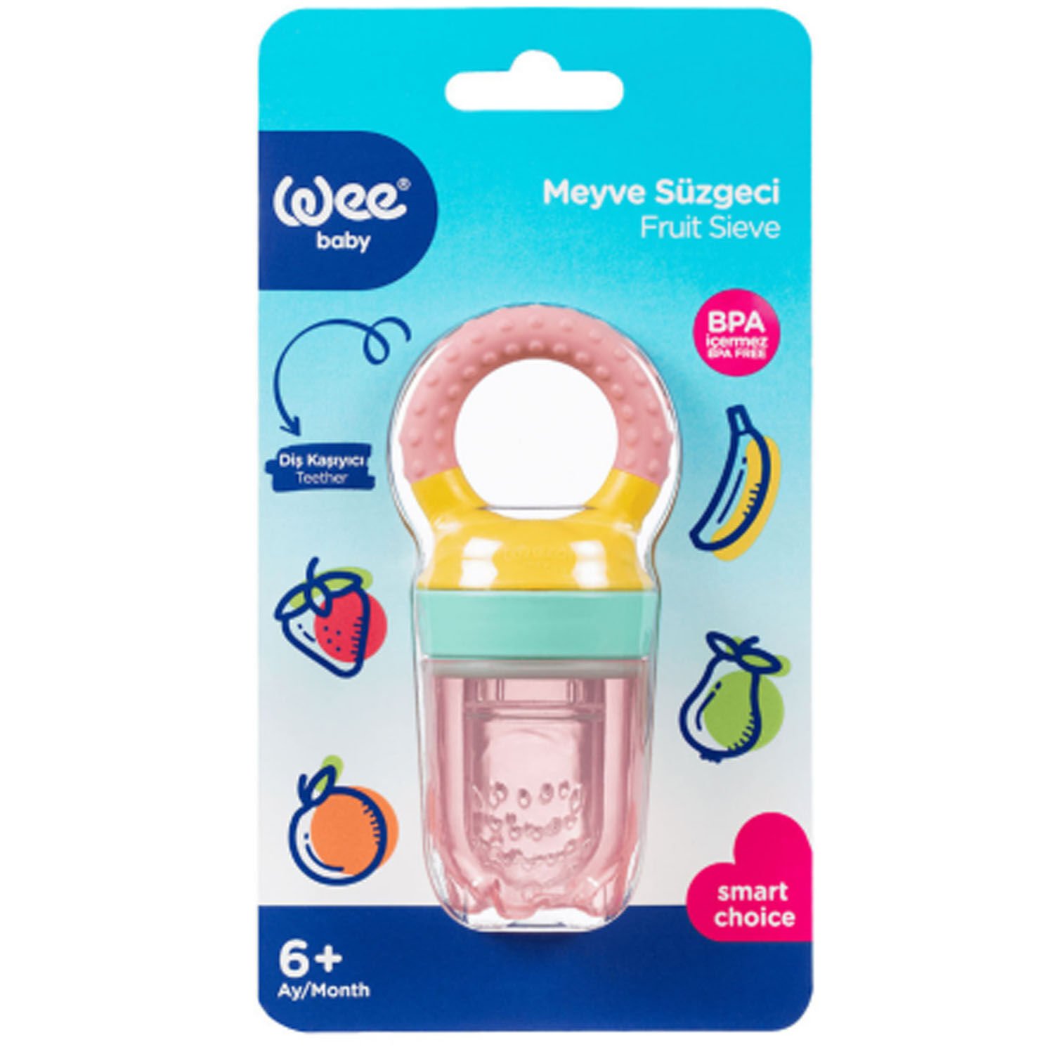 Wee Baby Meyve Süzgeci Pembe