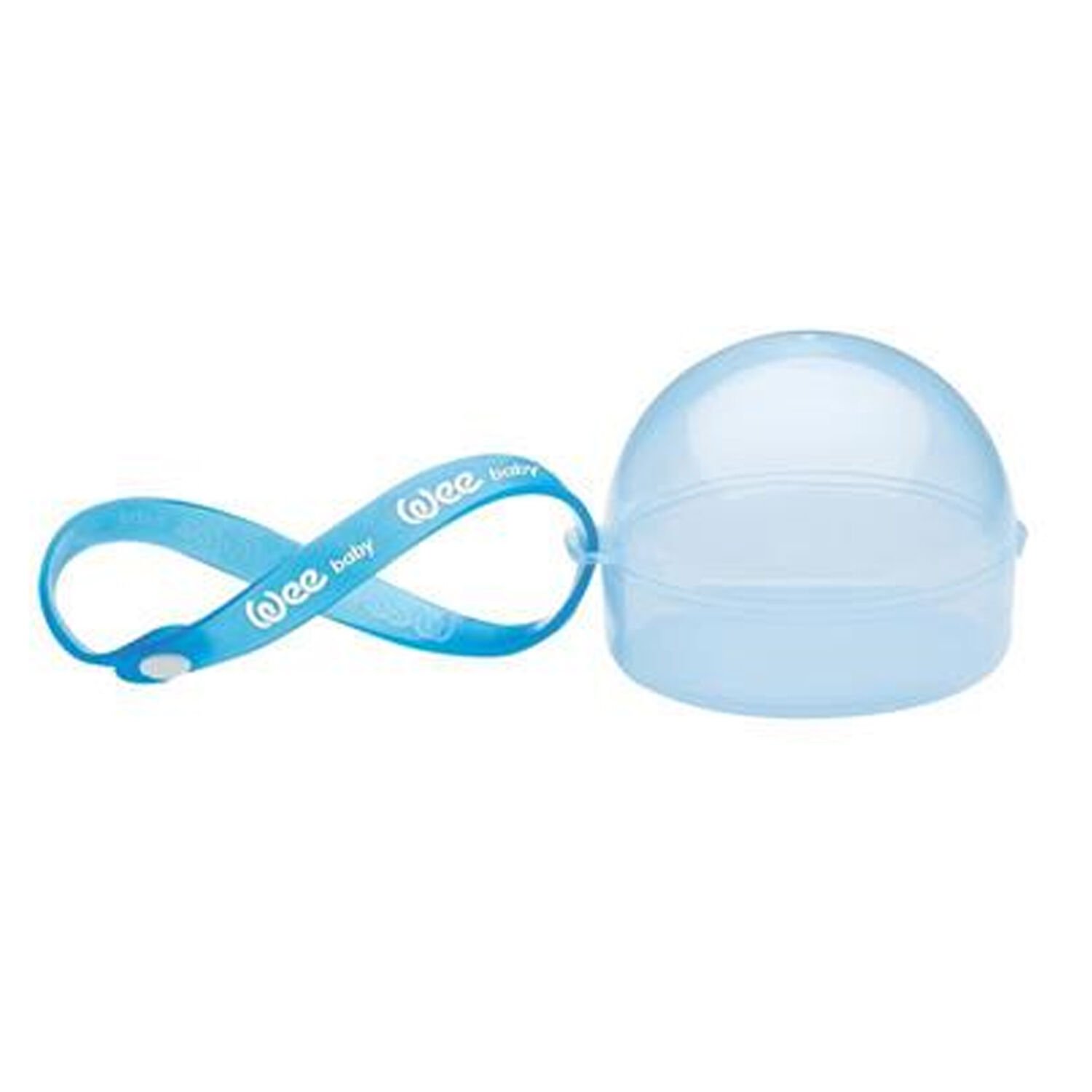 Wee Baby Yuvarlak Emzik Saklama Kabı Mavi