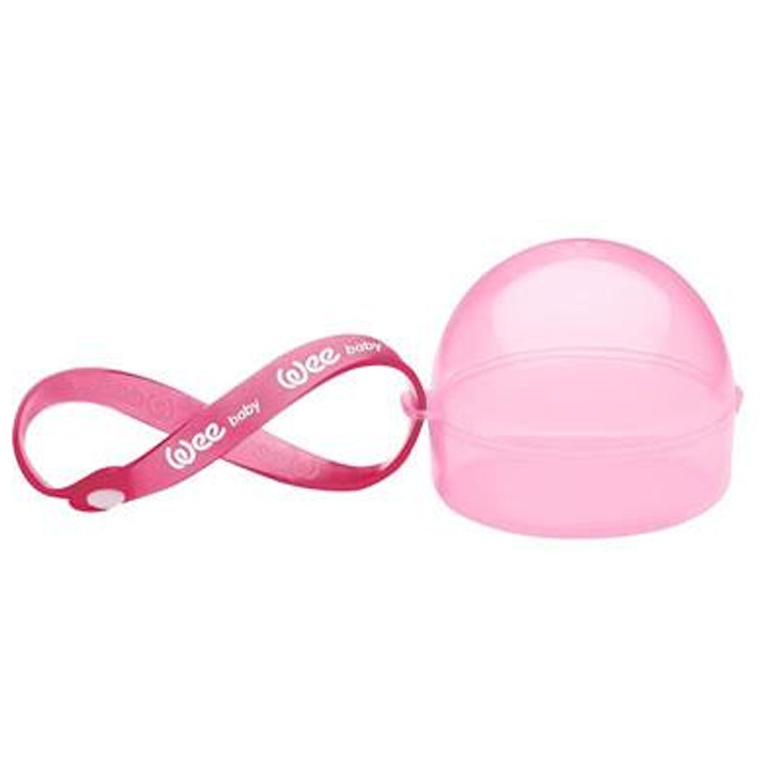 Wee Baby Yuvarlak Emzik Saklama Kabı Pembe
