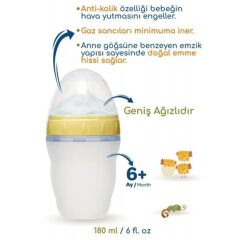 Bebedor 94302 Geniş Ağızlı Silikon Biberon 180 ml